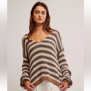FREE PEOPLE PORTLAND PULLOVER - SEAWEED SHELL - S NWOT ($248 RETAIL)